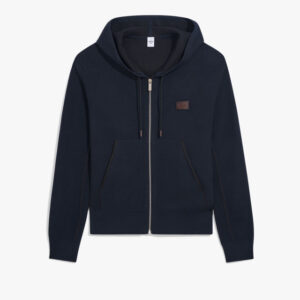Shadow Print Zip Hoodie